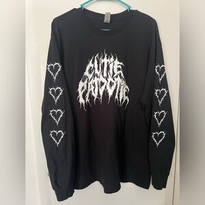 Cutie Patootie Black Long Sleeve Graphic Tee @_agoodcultleader on instagram